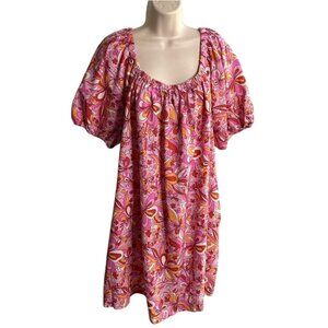 ana Womens Mini Off the Shoulders Floral Dress Pink Plus Size 3x New c